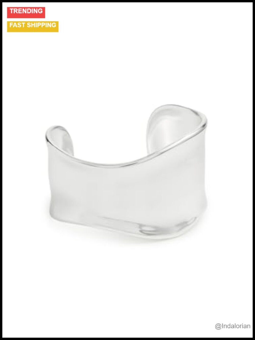Madewell Chunky Wide Cuff Bracelet Sterling Silver Vintage Style